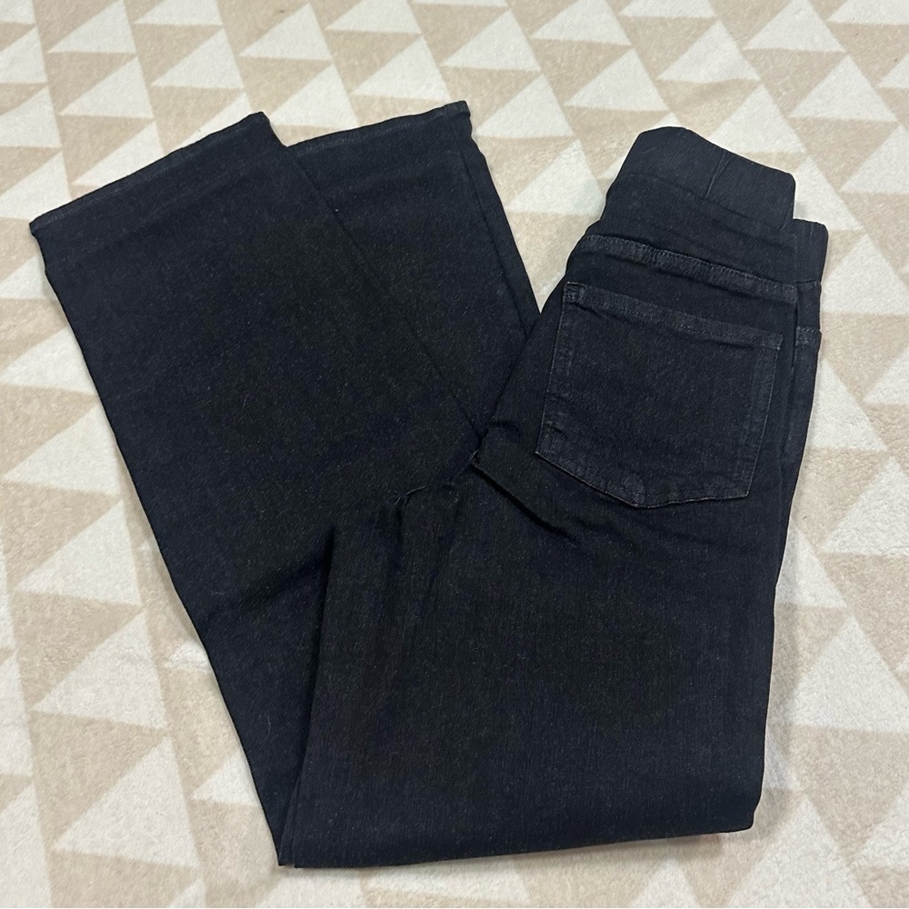 Universal standard pull on tapered leg comfort jeans